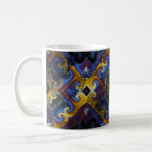 Ornate seamless texture background. Waves of ornam Coffee Mug