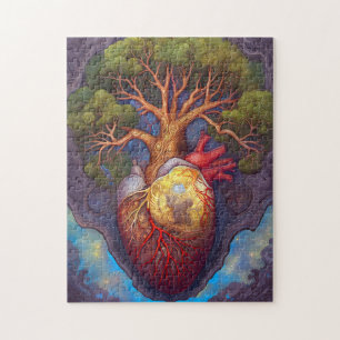 Ornate Skull Woman Surreal Art Jigsaw Puzzle