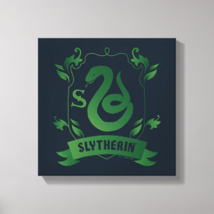 Ornate SLYTHERIN™ House Crest Canvas Print