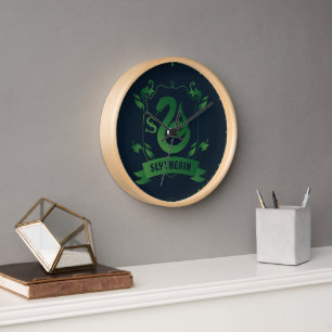 Ornate SLYTHERIN™ House Crest Clock