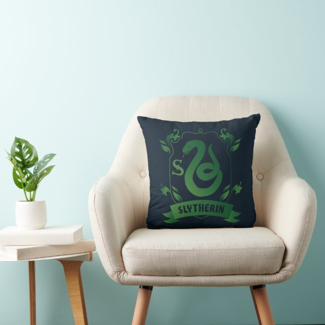 Ornate SLYTHERIN™ House Crest Cushion (Chair)