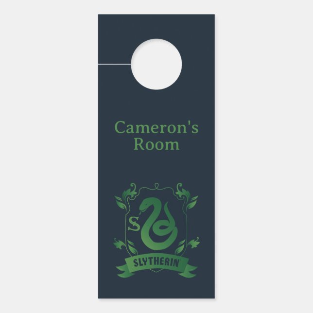 Ornate SLYTHERIN™ House Crest Door Hanger (Front)
