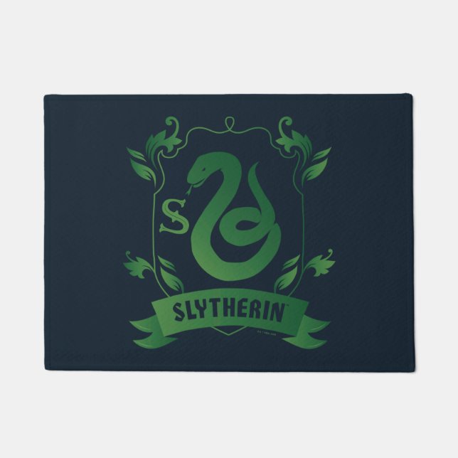 Ornate SLYTHERIN™ House Crest Doormat (Front)