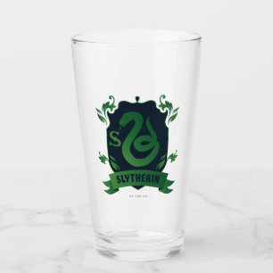 Ornate SLYTHERIN™ House Crest Glass