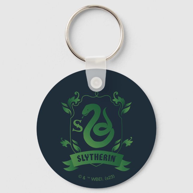 Ornate SLYTHERIN™ House Crest Key Ring (Front)