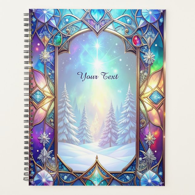 Ornate Stained Glass Holiday Planner (Front)