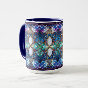 Ornate Stained Glass Pattern Mug