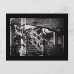 Ornate Stairwell D Deck Postcard