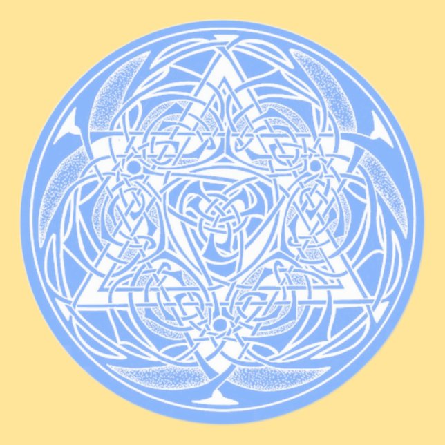 Ornate Star of David Classic Round Sticker (Creator Uploaded)