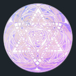 Ornate Star of David Jewish  Classic Round Sticker<br><div class="desc">Star of David</div>