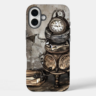 Ornate Steampunk Cauldron   Spellbooks and Clocks iPhone 16 Plus Case