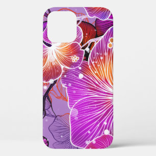 Ornate Tender Flowers Mix Pattern iPhone 12 Case