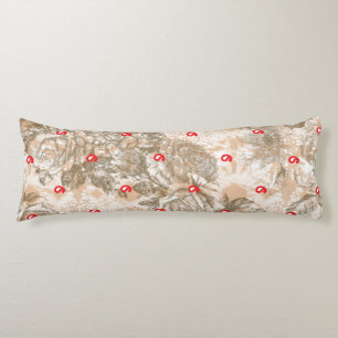 Ornate textile design featuring floral patterns in body cushion