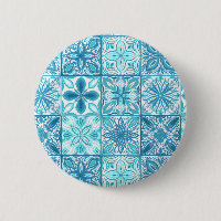 Ornate tiles in blue and white
