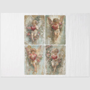 Ornate Valentine Cupids Tissue Paper