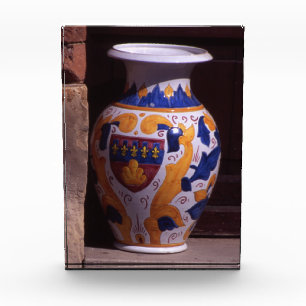 Ornate vase Gubbio Umbria Italy Poster Photo Block