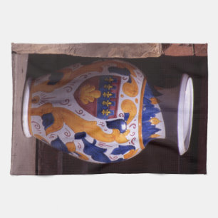 Ornate vase Gubbio Umbria Italy Poster Photo Block Tea Towel