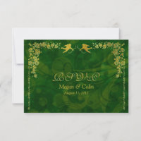 Ornate Victorian Ball Masquerade Wedding RSVP
