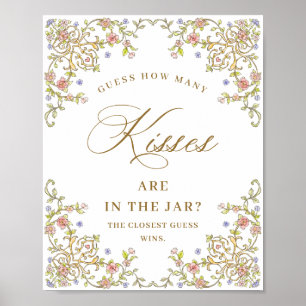Ornate Victorian Grace Floral Bridal Shower Sign