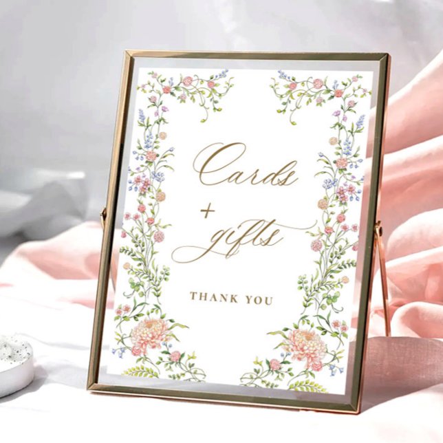 Ornate Victorian Grace Floral Cards and Gifts Sign (Creator Uploaded)