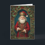 Ornate Victorian Old St. Nick Christmas Card<br><div class="desc">Ornate Victorian Old St. Nick Christmas Card</div>