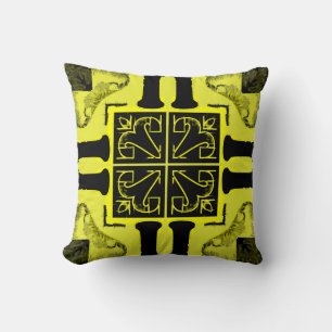 Ornate Vintage Art Design Pillow