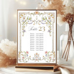 Ornate Vintage Frame Bohemian Seating Chart Card<br><div class="desc">For further customisation,  please click the "Personalise this template",  then "Edit using Design Tool". Stylish editable easy to use wedding templates,  more items available in the store (invitations,  rsvp,  thank you cards,  stationery & decor). If you need help or matching items,  please contact me.</div>