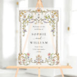 Ornate Vintage Frame Bohemian WELCOME Wedding Acrylic Sign<br><div class="desc">Ornate Vintage Frame Bohemian WELCOME Wedding Acrylic Sign.</div>