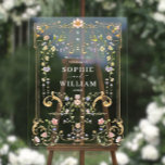 Ornate Vintage Frame Bohemian WELCOME Wedding Acrylic Sign<br><div class="desc">Ornate Vintage Frame Bohemian WELCOME Wedding Acrylic Sign.</div>