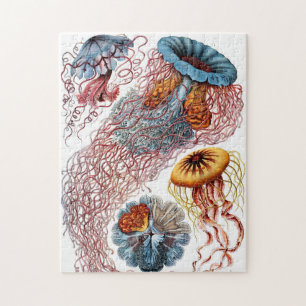 Ornate Vintage Jellyfish Jigsaw Puzzle