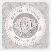 Ornate Vintage Meant to Bee Embossed Design Heart 