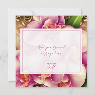 Ornate Wedding Personalised Thank You Card