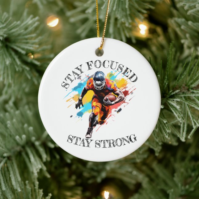 Ornement Ceramic NFL motivation Ornament (Tree)