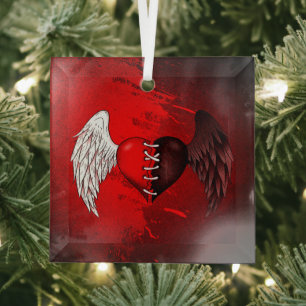 Ornement En Verre Mi-ange mi-démon Glass Tree Decoration