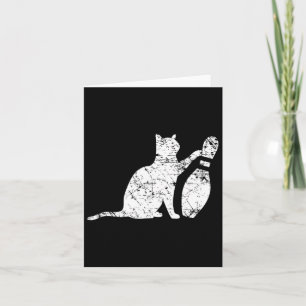 Ornery Alley Cat Tipping Bowling Pin Funny Team Gi Card