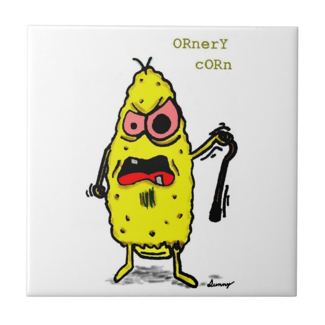 Ornery Corn Tile (Front)