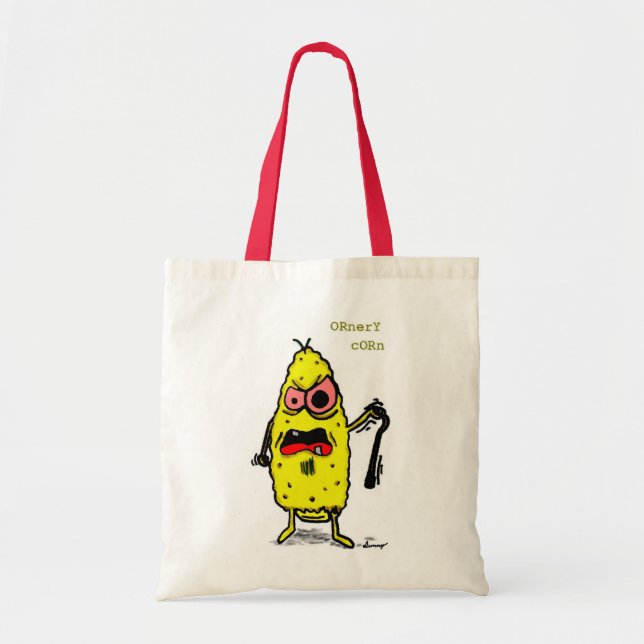 Ornery Corn Tote Bag (Front)