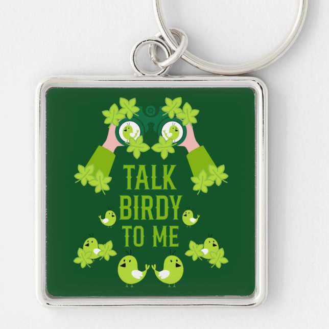 Ornithologist Birdwatcher Key Ring (Front)