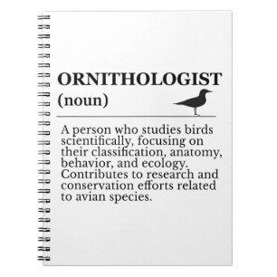 Ornithologist Definition - Vogelkunde (Birdwatchin Notebook