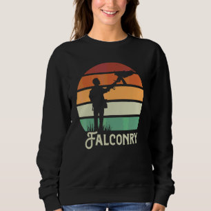 Ornithology Birder Falconer Falconry Hunting Vinta Sweatshirt