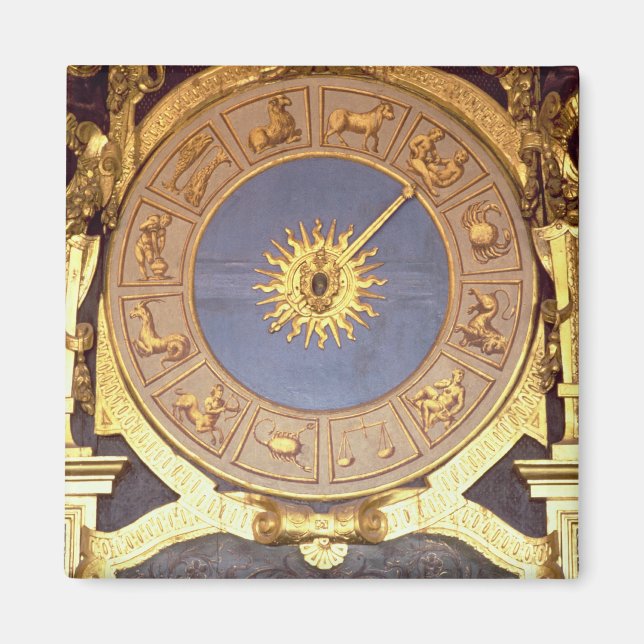 Orologio Zodicale (Zodiac Clock) (fresco and gilde Magnet (Front)