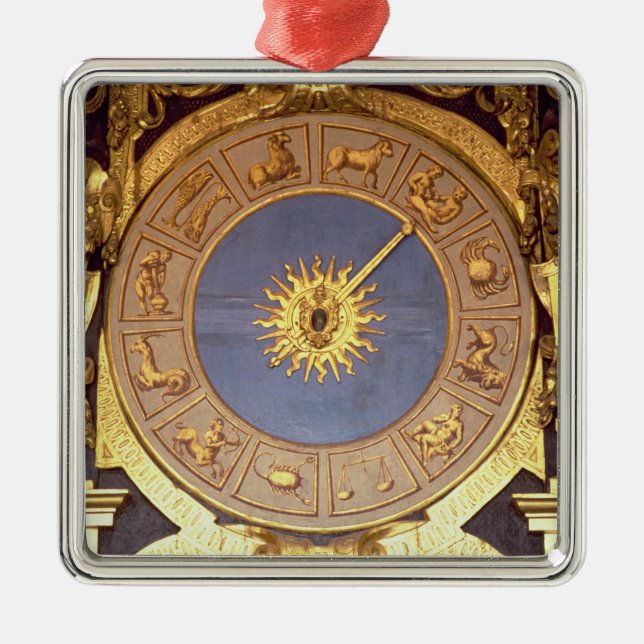Orologio Zodicale (Zodiac Clock) (fresco and gilde Metal Tree Decoration (Front)
