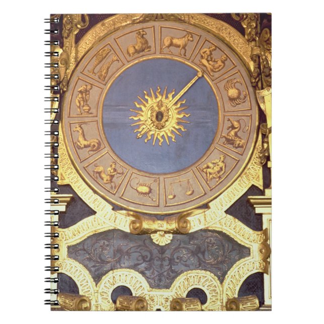 Orologio Zodicale (Zodiac Clock) (fresco and gilde Notebook (Front)