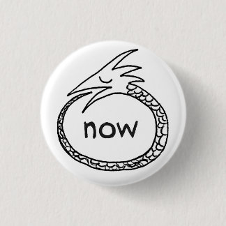 orouboros now, yo 3 cm round badge
