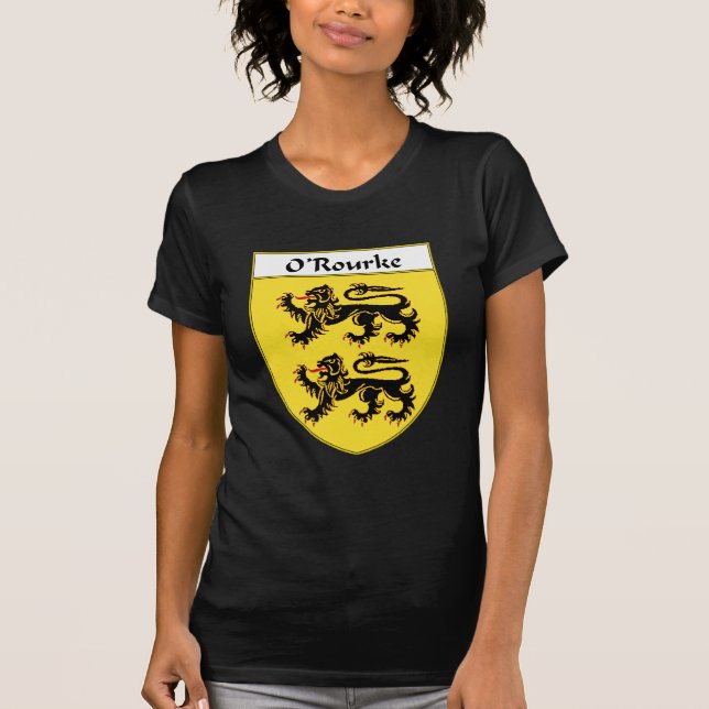 O'Rourke Coat of Arms/Family Crest T-Shirt (Front)