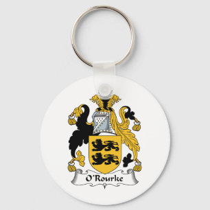 O'Rourke Family Crest Key Ring