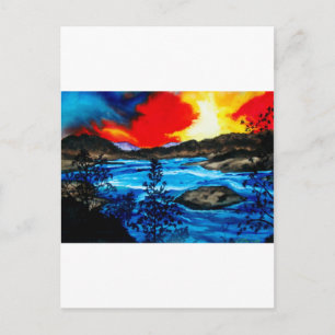 Oroville Colours Postcard