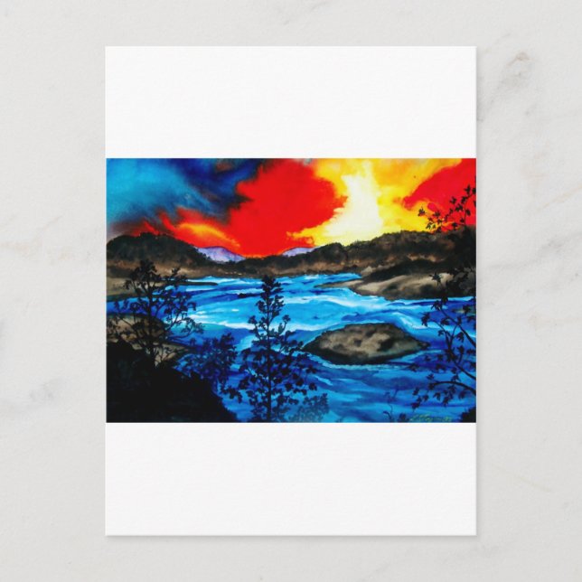 Oroville Colours Postcard (Front)