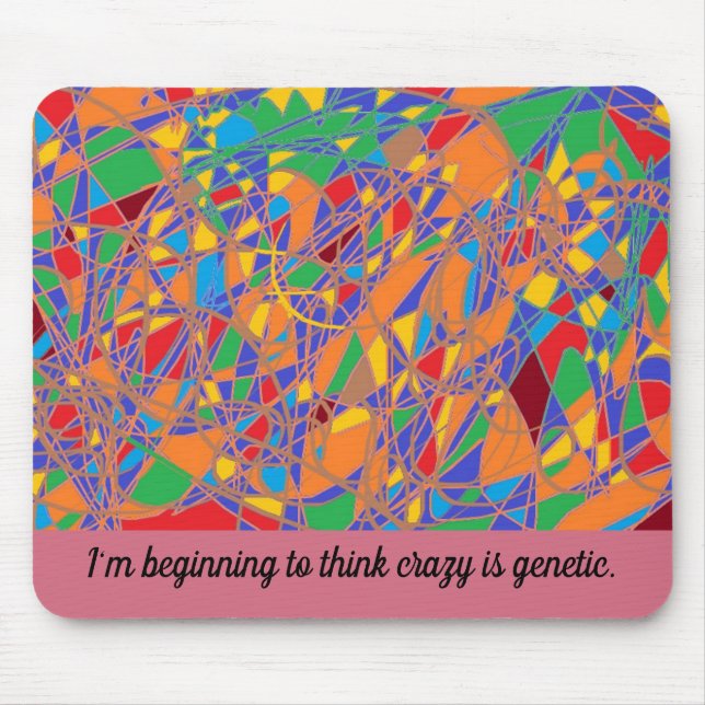 orphan Black abstract art beginning to thin crazy Mouse Pad (Front)