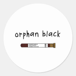 Orphan Black badge / button - vial Classic Round Sticker